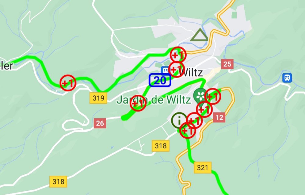 Vr 24 juni. Op en neer door Luxenburg